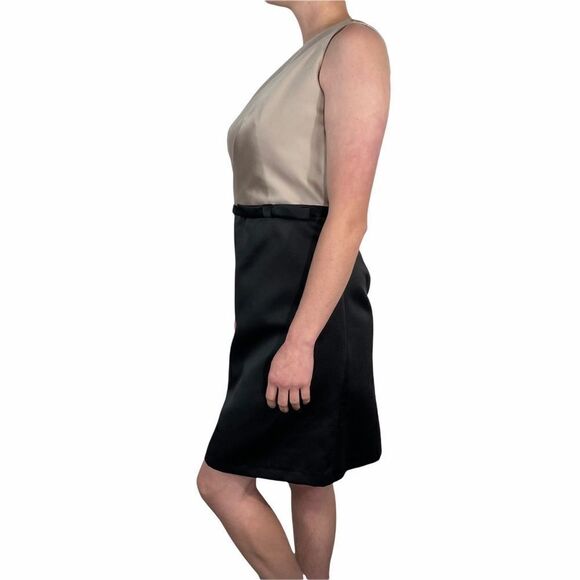 Alfred Angelo One Shoulder Tan and Black Dress - Picture 3 of 8